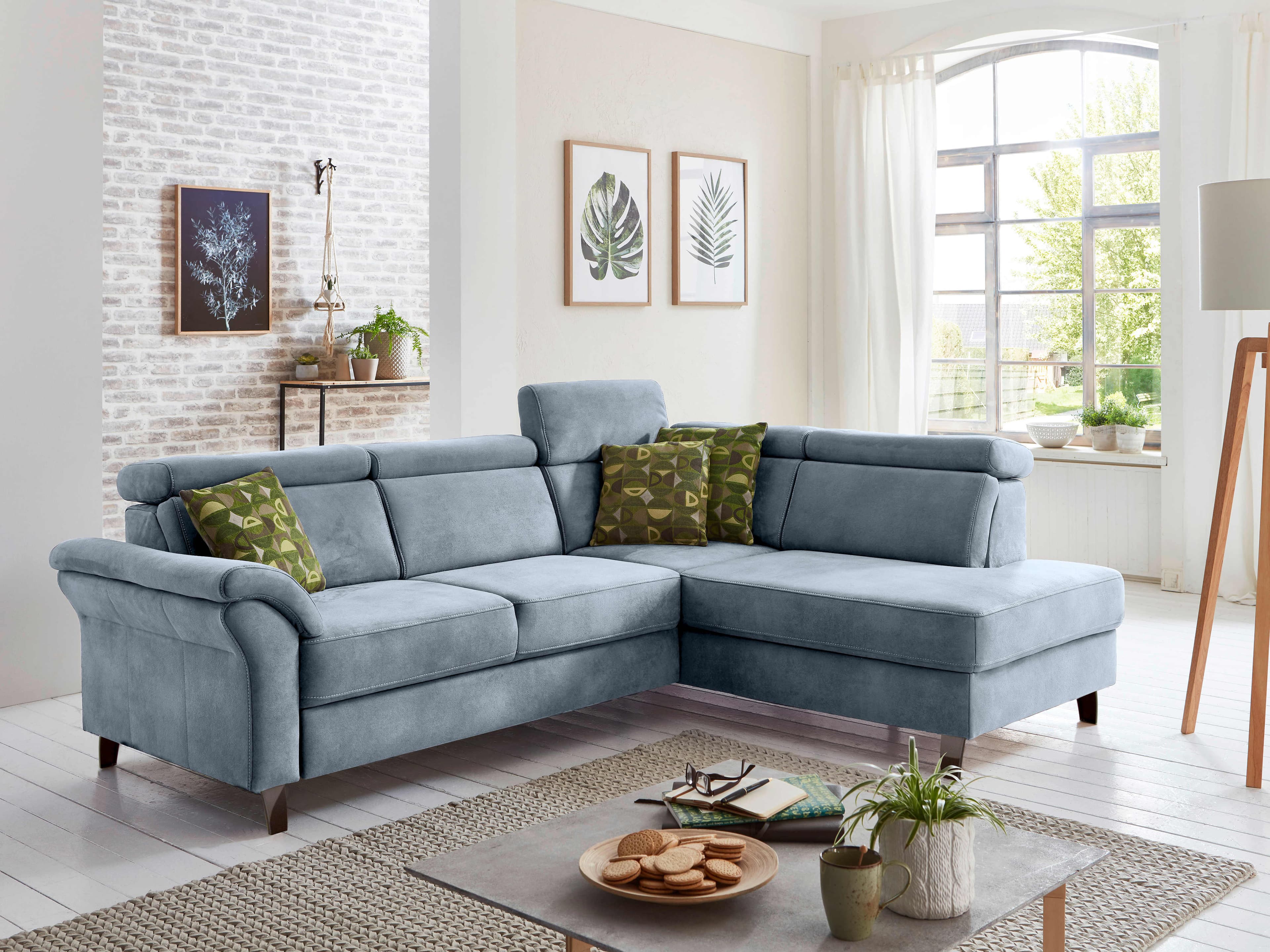 Ecksofa Scandicci V | Blau
