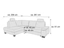 Ecksofa Betsy II | Grau 4