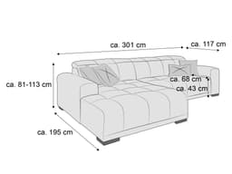 Ecksofa Imano | Mehrfarbig