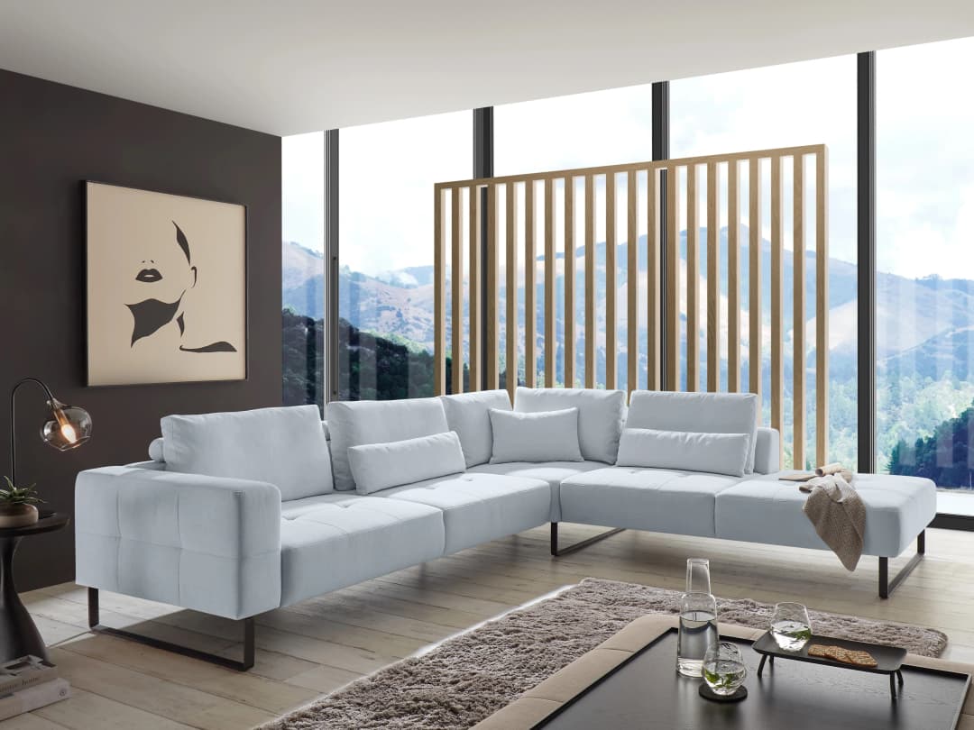Ecksofa Corina | Blau