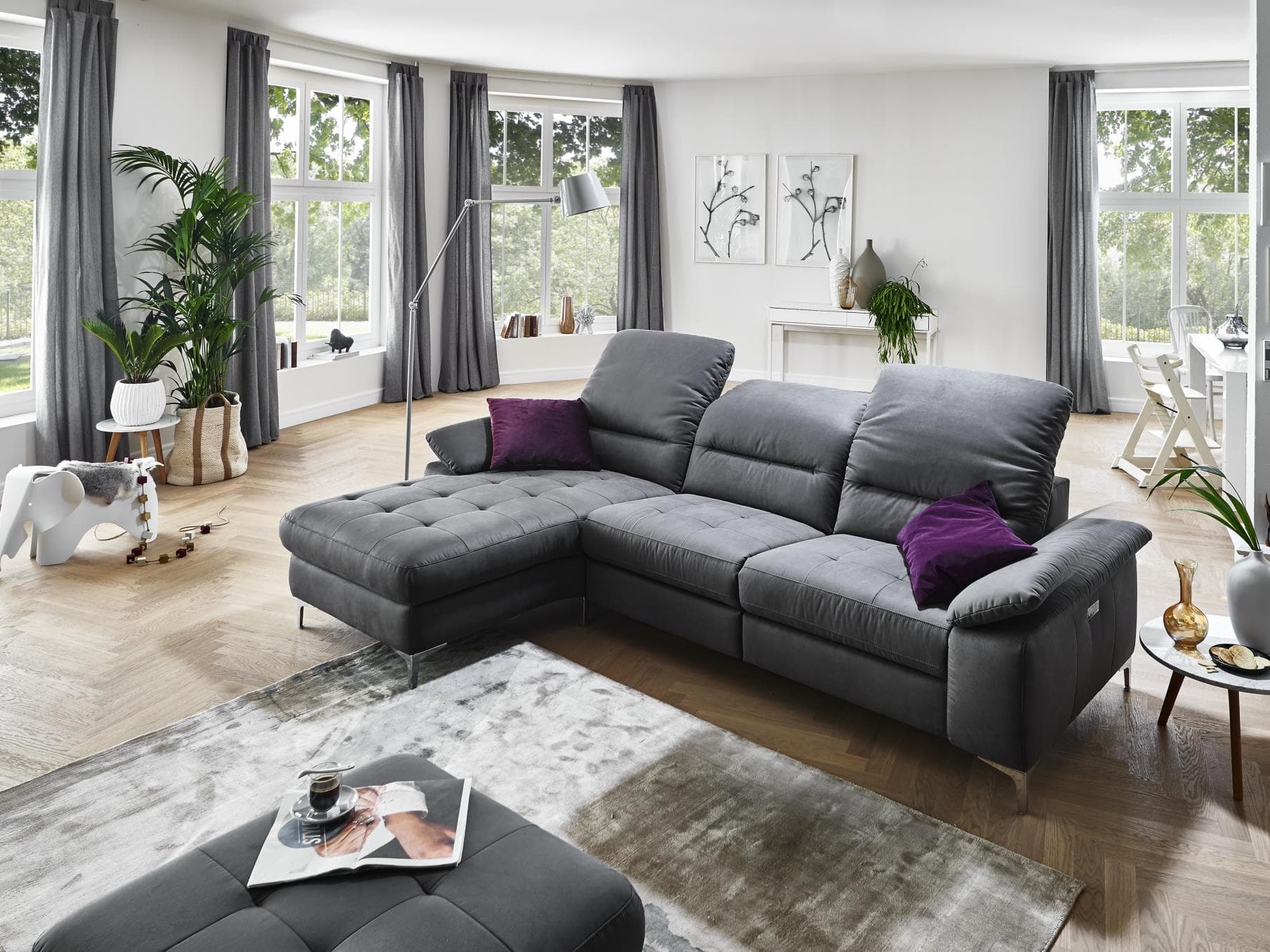 Ecksofa Campalto II | Grau
