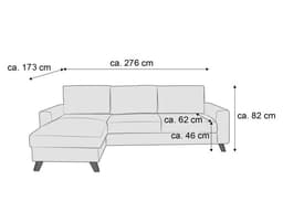 Ecksofa Happy | Weiß