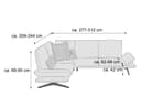 Ecksofa Elements | Weiß 2