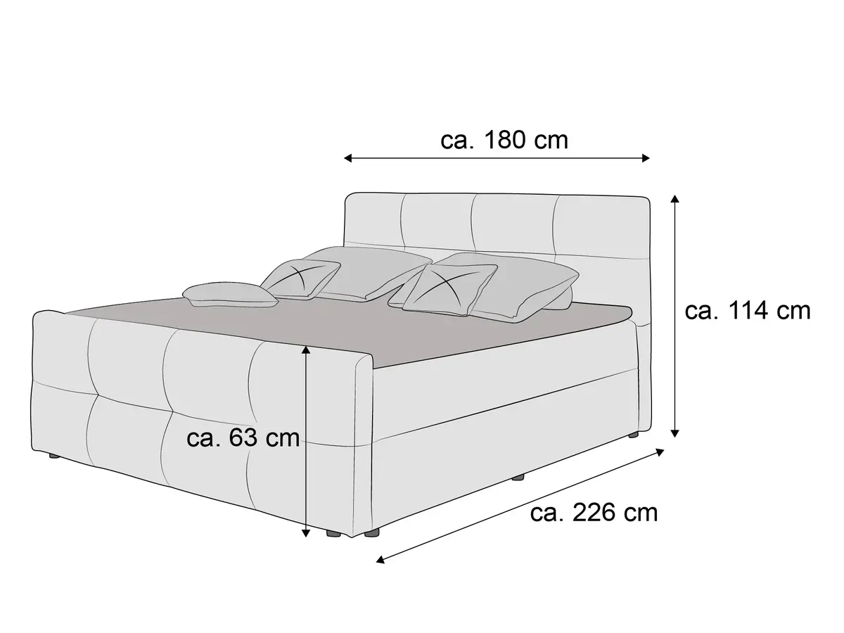 Boxbett Belucha | Grau