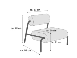Sessel Zusan | Rosa