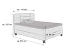 Boxspringbett Samil | Grau 2