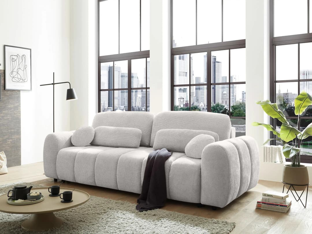 Schlafsofa Barn | Weiß