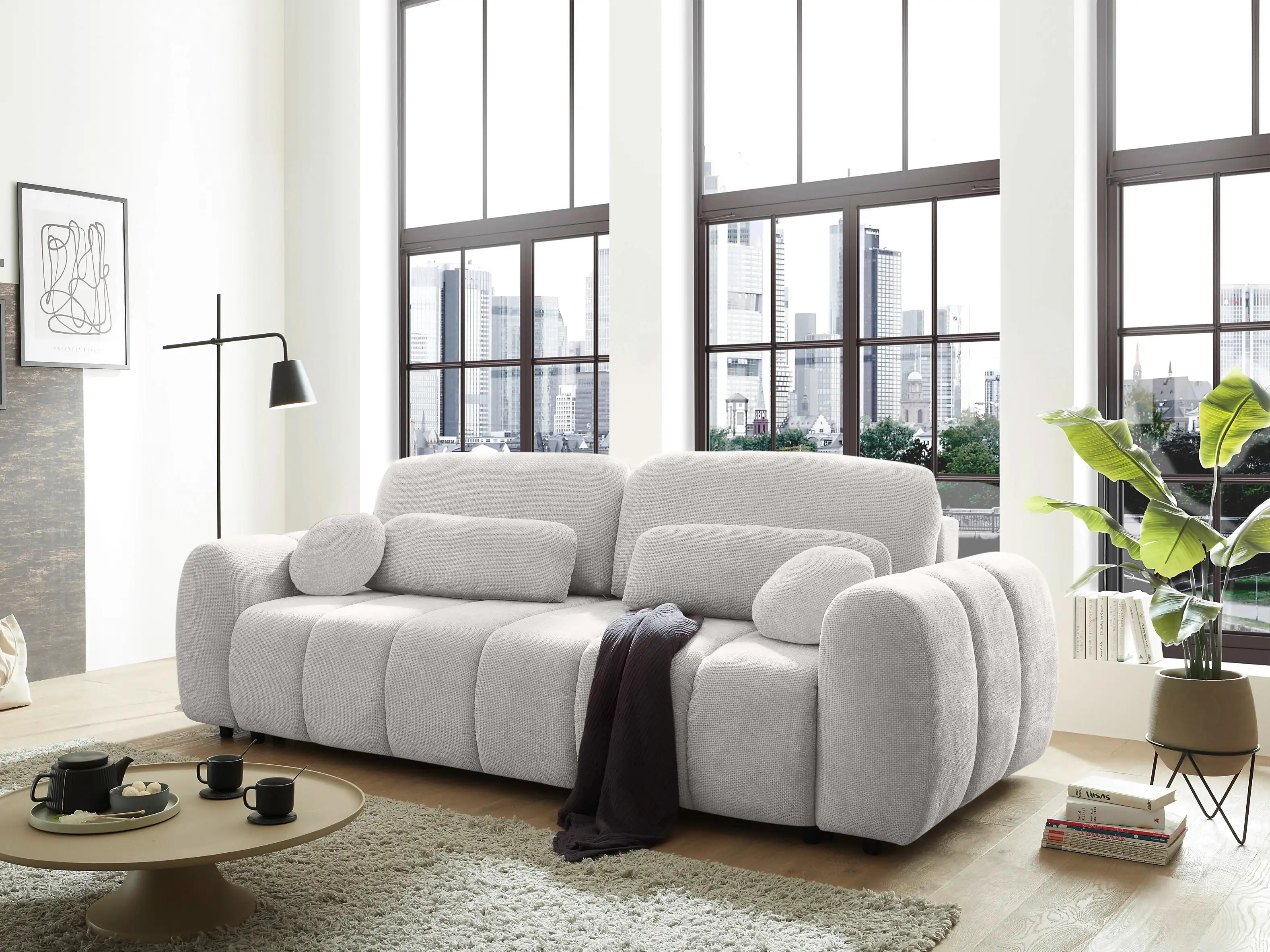 Schlafsofa Barn | Weiß