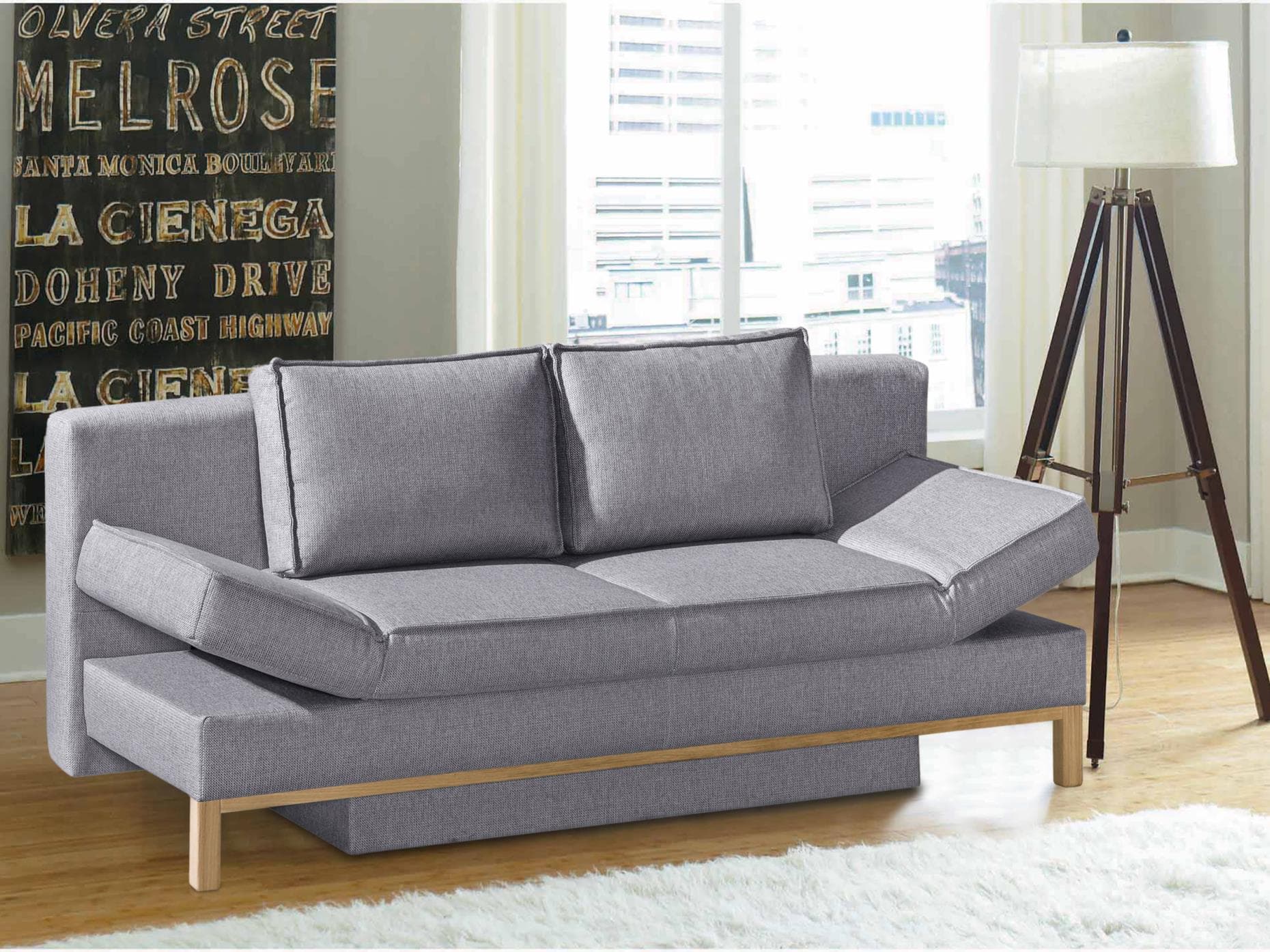 Schlafsofa Rivara | Grau