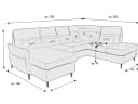 Wohnlandschaft Monno | Grau 4