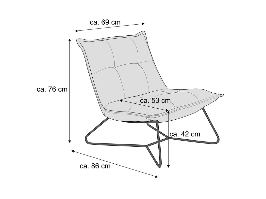 Sessel Benno II | Grau