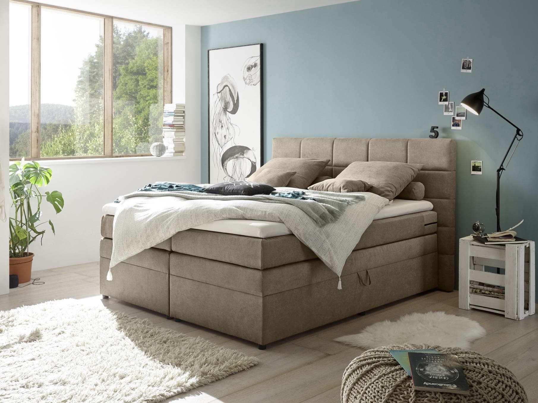 Boxspringbett Brucianes II | Beige
