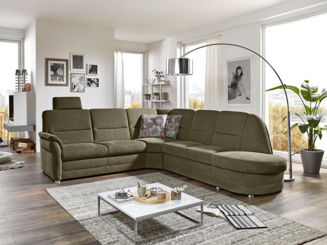 Ecksofa Preta III | Grün