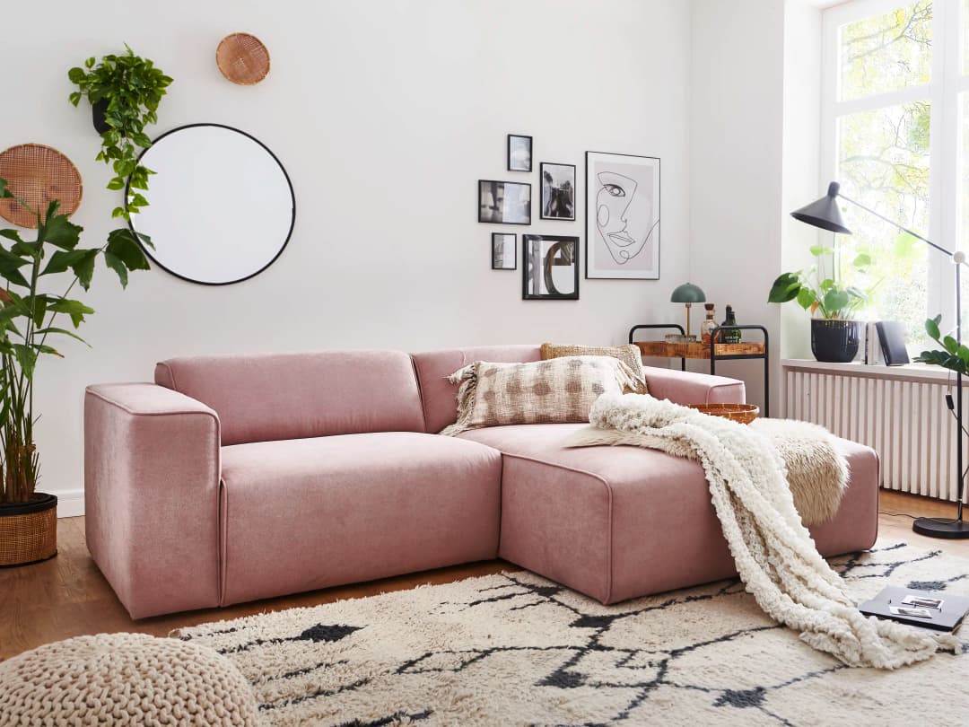 Ecksofa Kaja | Grau
