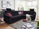 Ecksofa Sanzeno | Schwarz