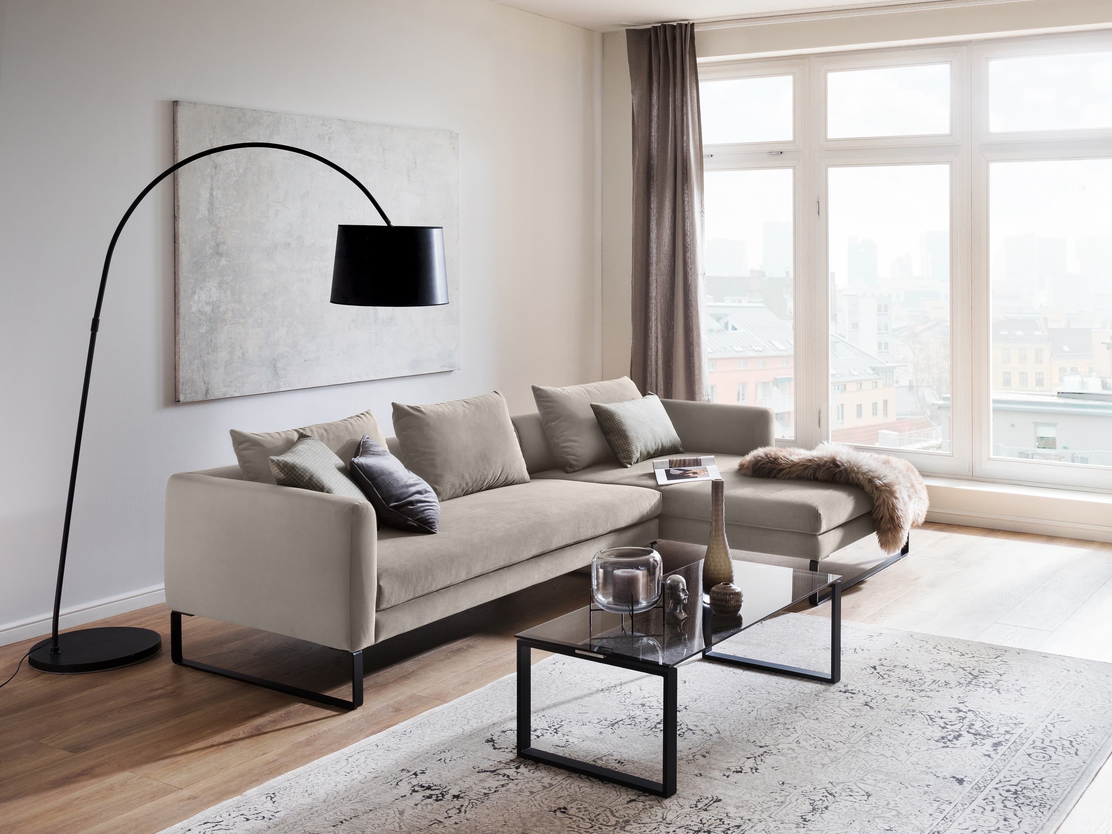 Ecksofa Cupello IV | Weiß
