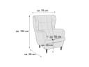 Sessel Brigitta V | Grau 4