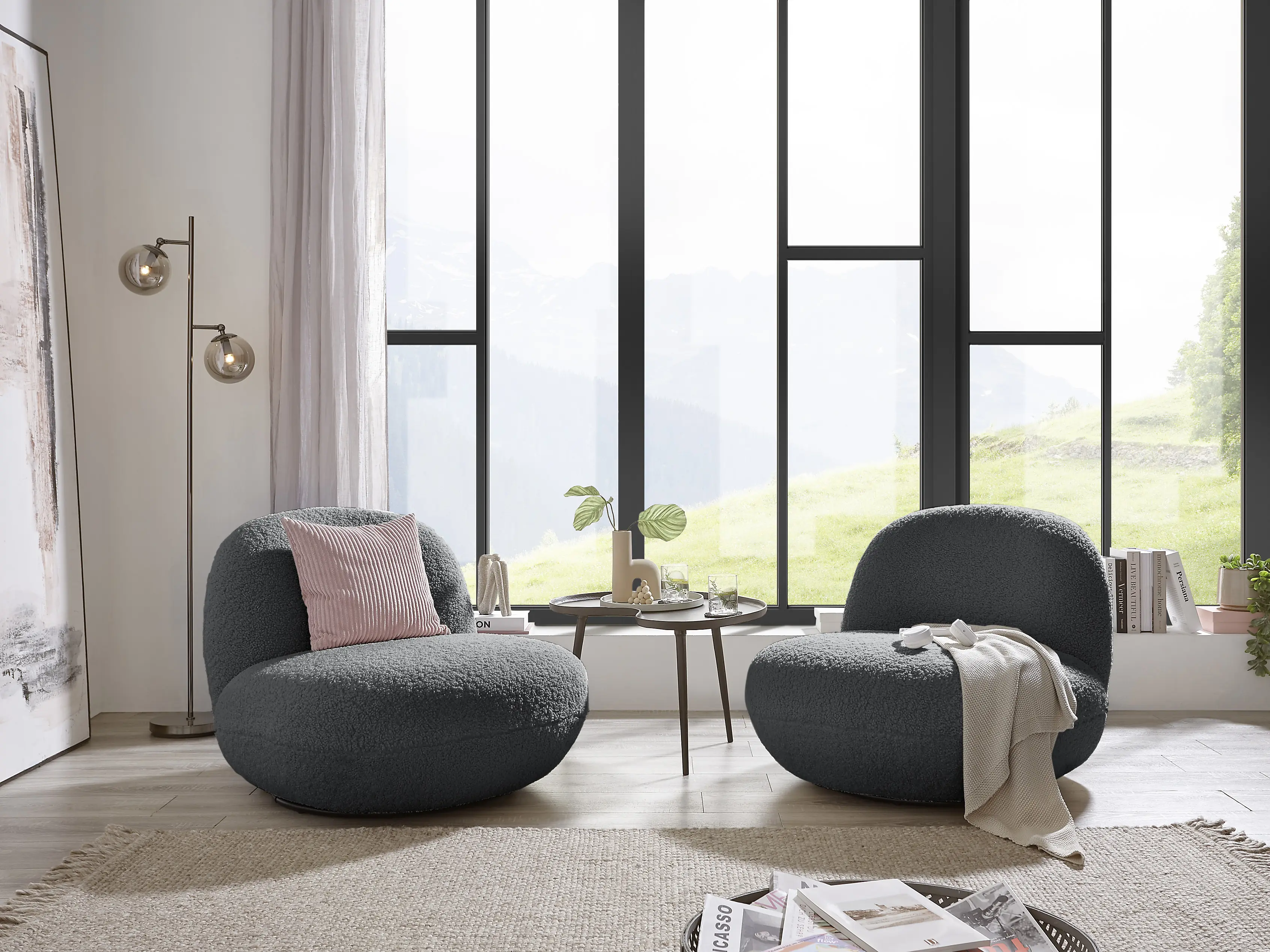 Polstersessel Brandi | Grau