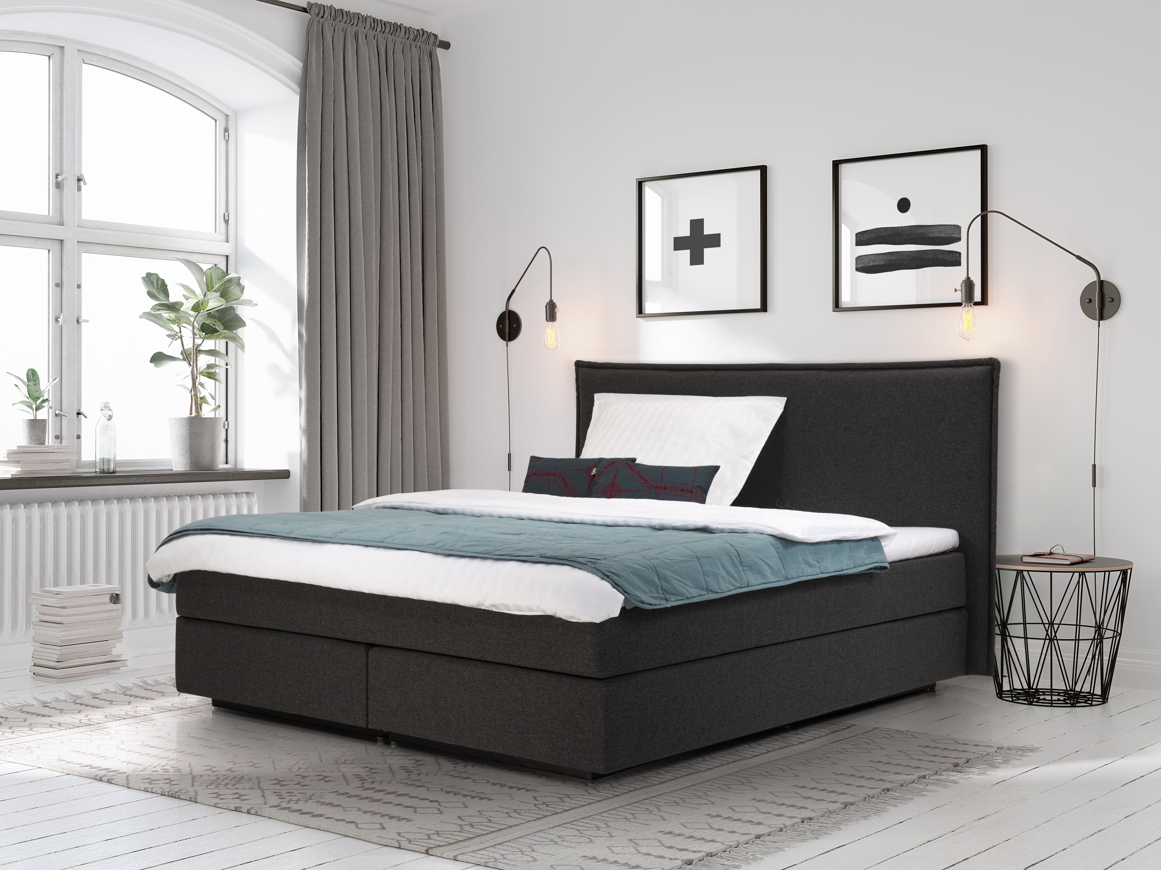 Boxspringbett Kalvari | Grau