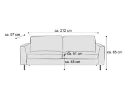 Einzelsofa Kaitlynn III | Braun