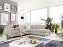 Ecksofa Cabello II | Weiß