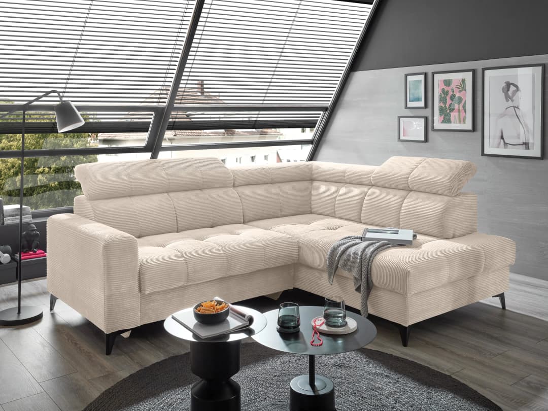 Ecksofa Bill | Weiß