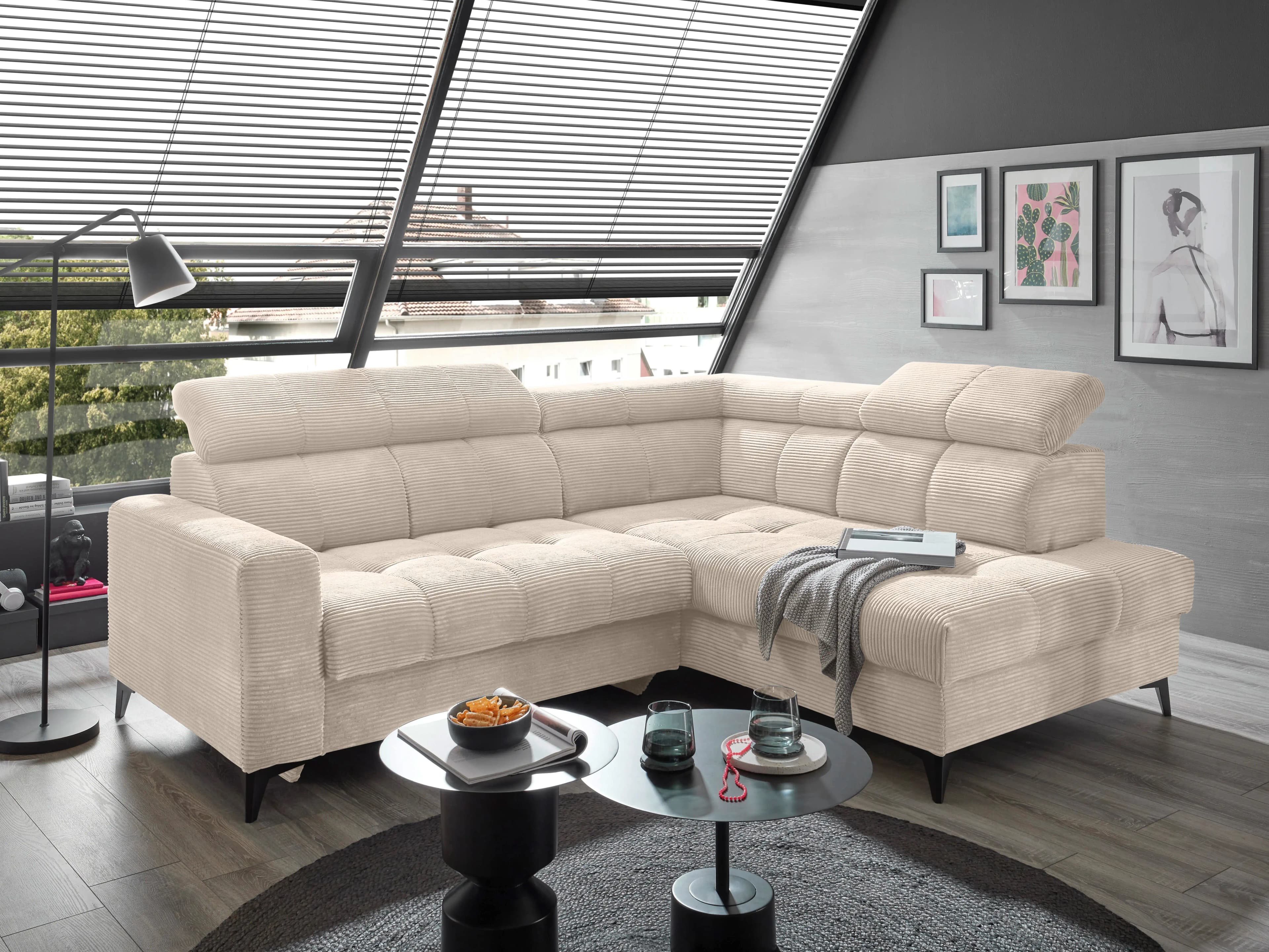 Ecksofa Bill | Weiß