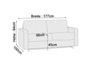 Schlafsofa Belfiore | Türkis 4