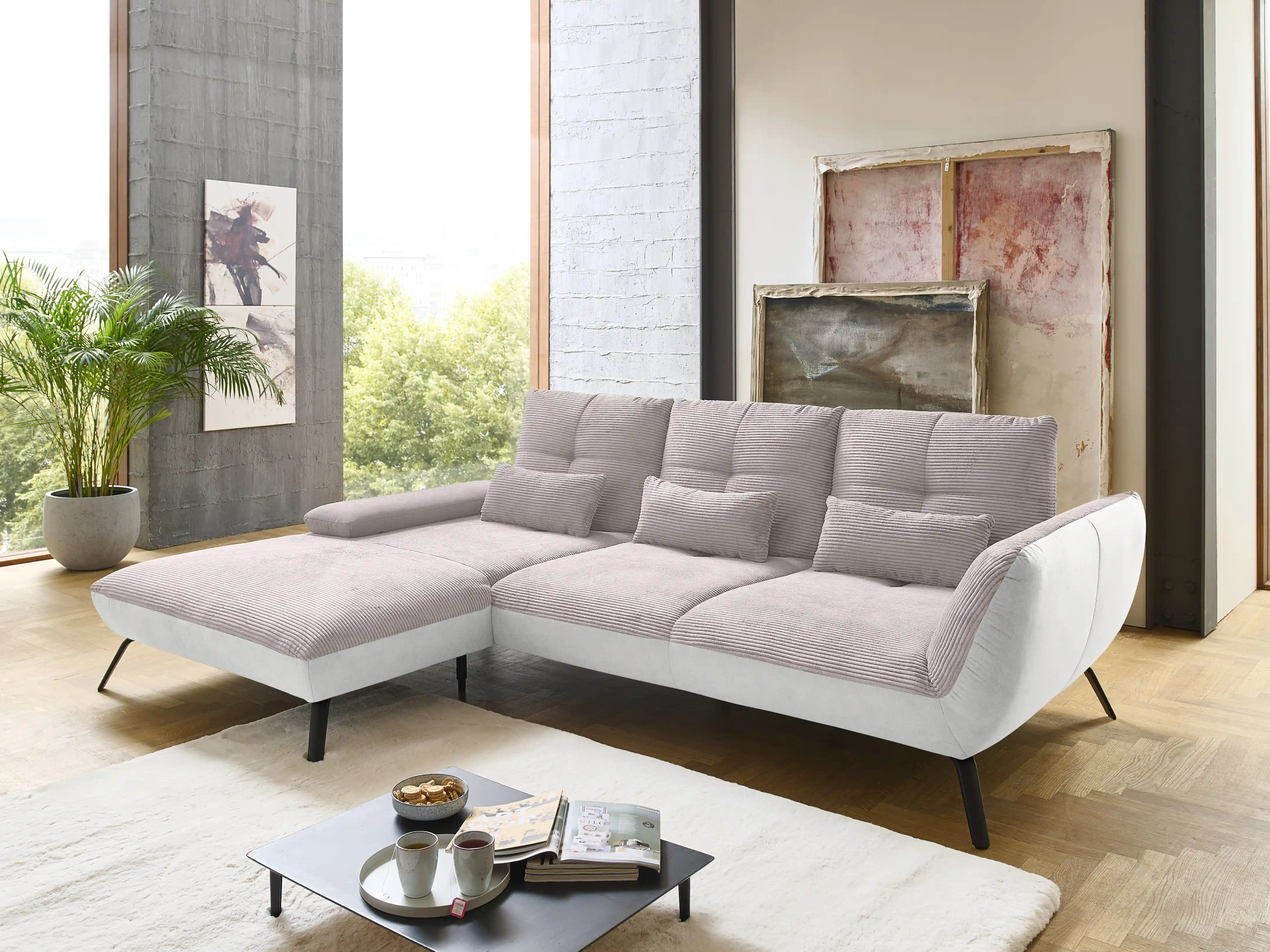 Ecksofa Paola VII | Grau