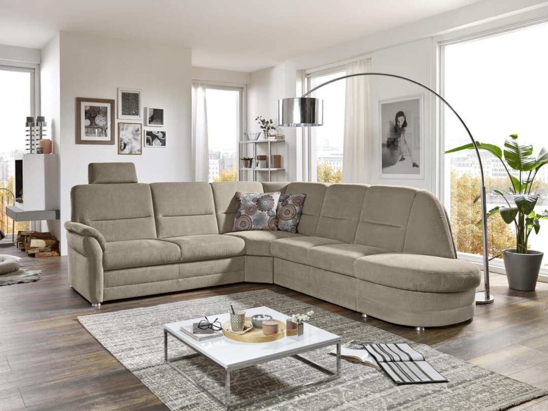 Ecksofa Preta III | Beige