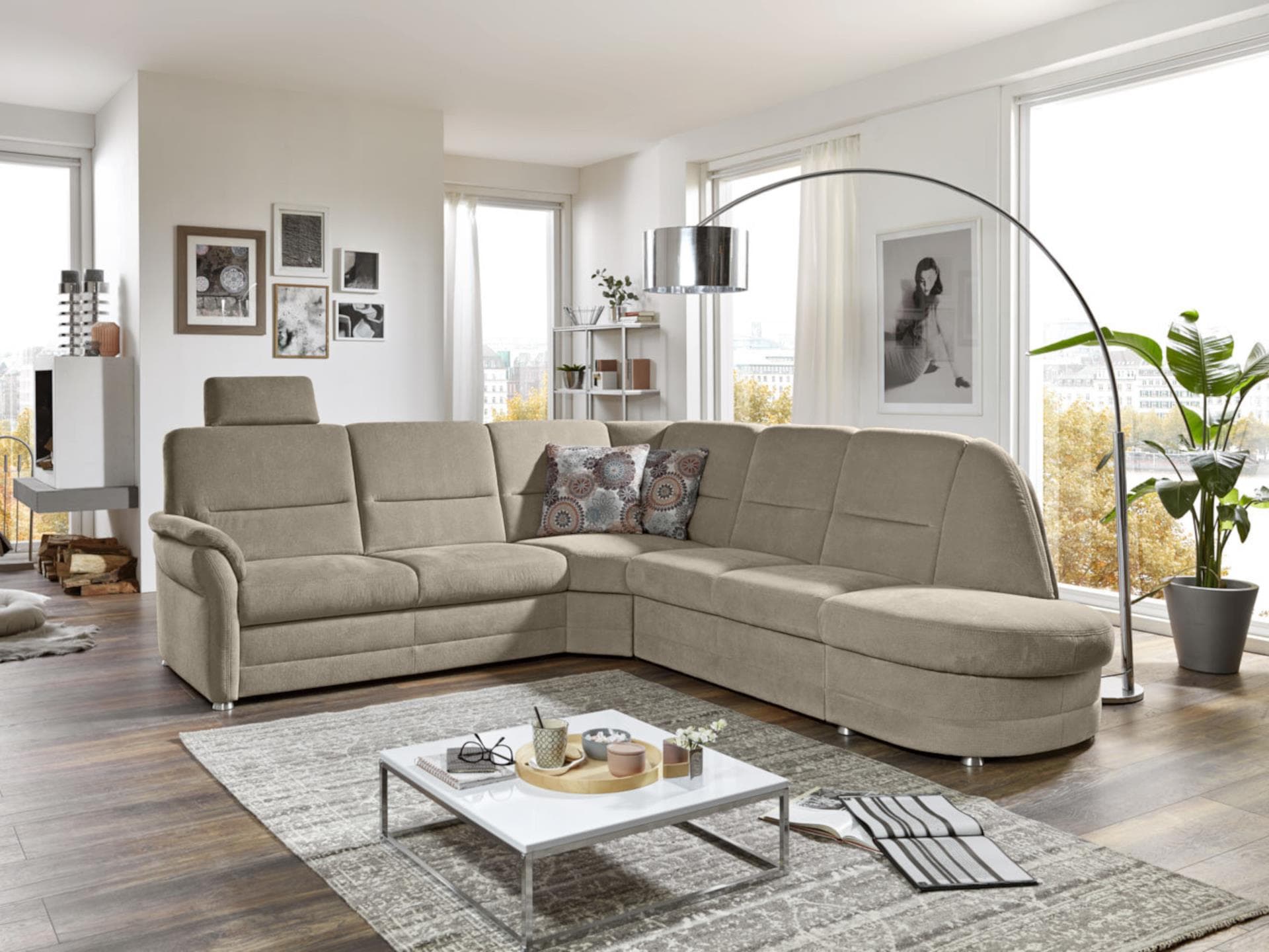 Ecksofa Preta III | Beige