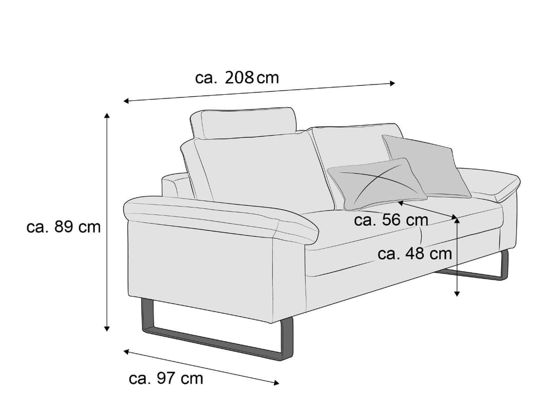 Einzelsofa Cabianca XII | Türkis