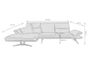 Koinor Ecksofa Francis V | Grau 4
