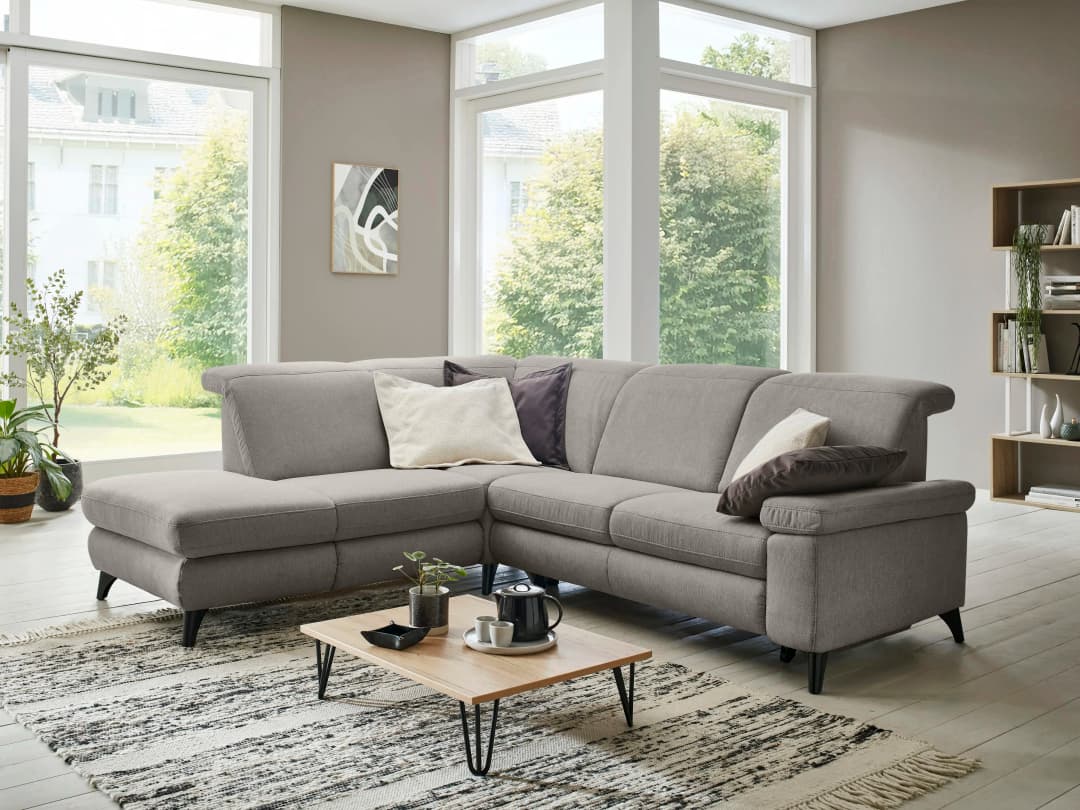 Ecksofa Parula B | Grau