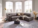 Ecksofa Croviana | Braun