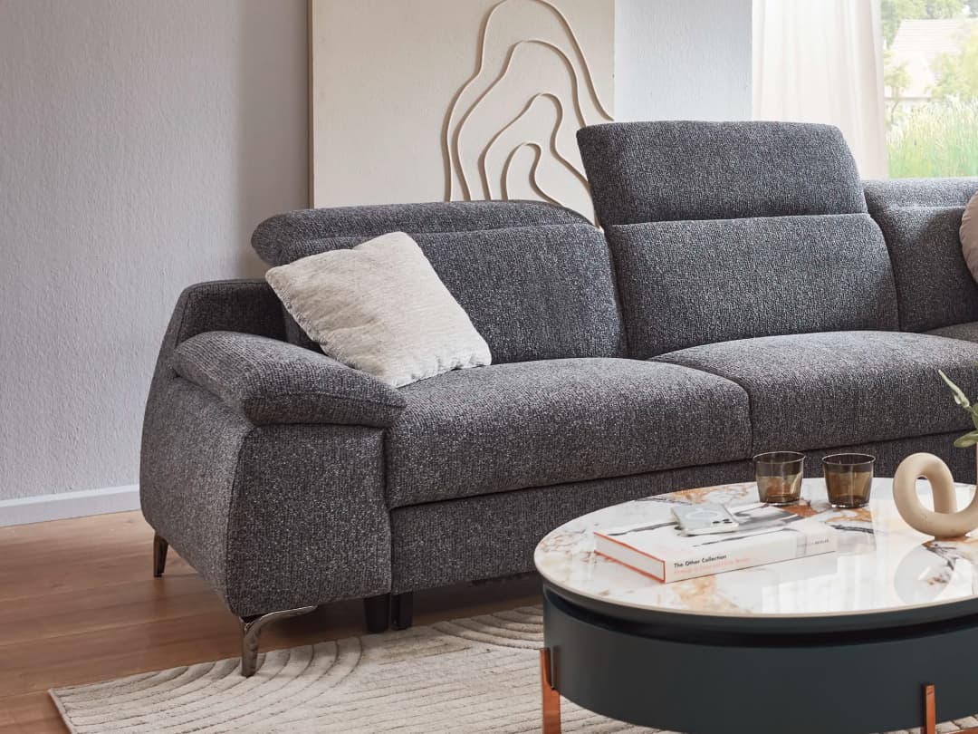 Ecksofa Vaila | Grau