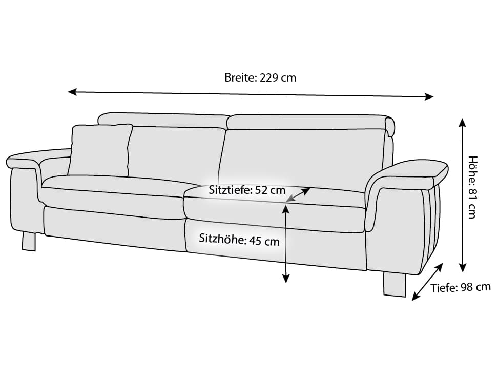 Einzelsofa Pomezia IV | Braun