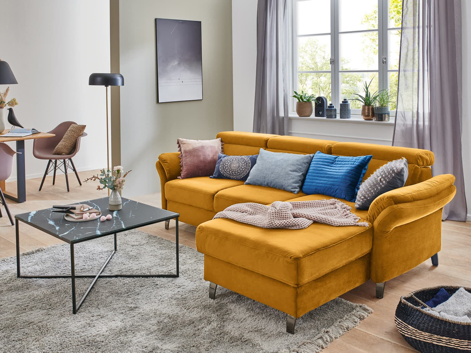 Ecksofa Scandicci IV | Gelb