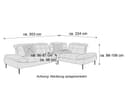 Ecksofa Minerva | Weiß 2