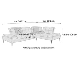 Ecksofa Minerva | Weiß