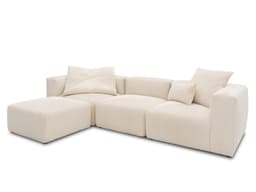 Ecksofa Dorna V | Weiß