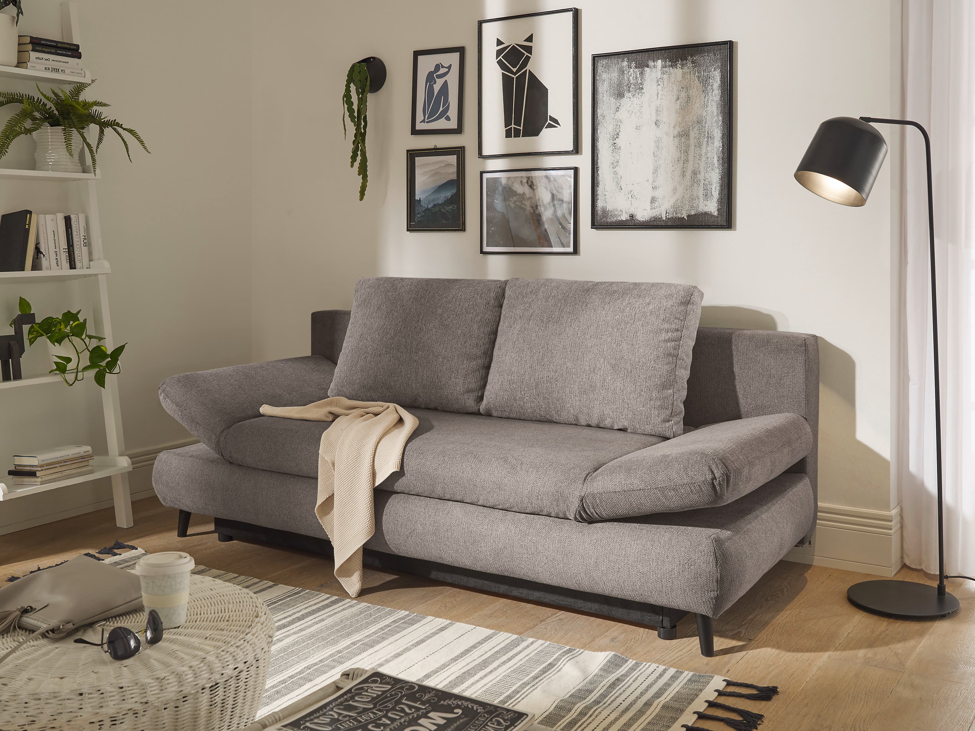 Schlafsofa Bonez | Grau
