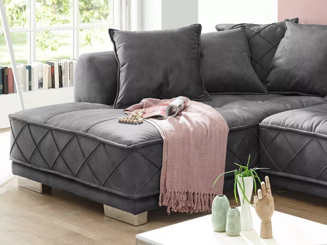 Ecksofa Basil | Grau
