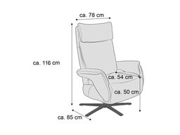 Relaxsessel Perm Lazyline | Grau