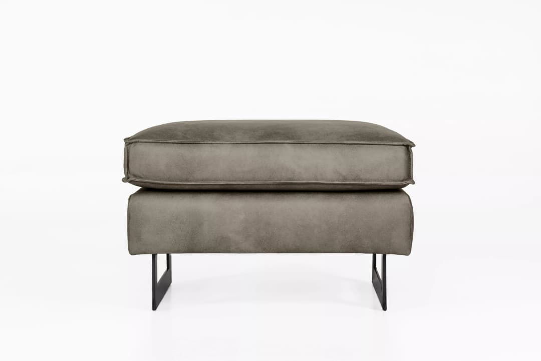 Polsterhocker Kellan III | Braun