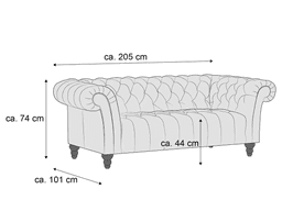 Einzelsofa Gigi IV | Grau