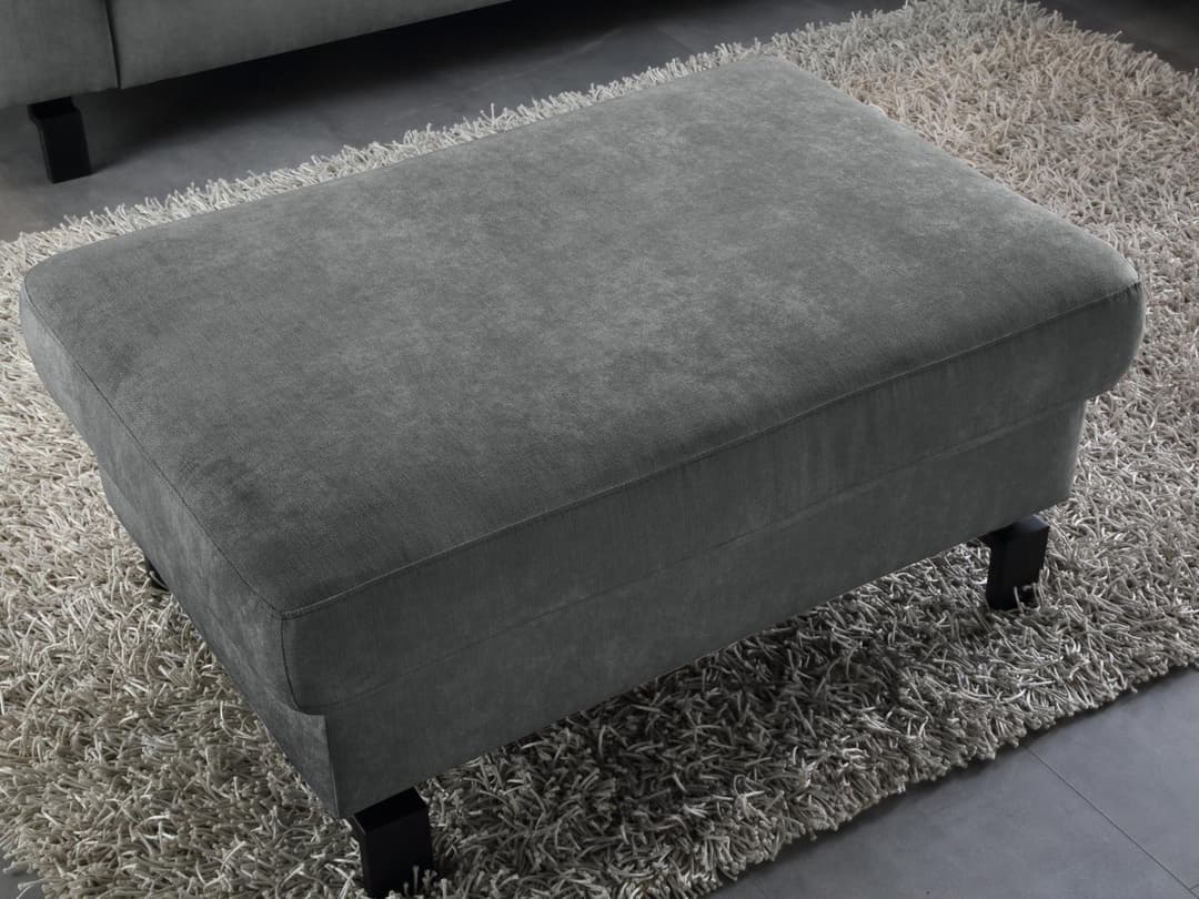 Polsterhocker Cabianca X | Grau