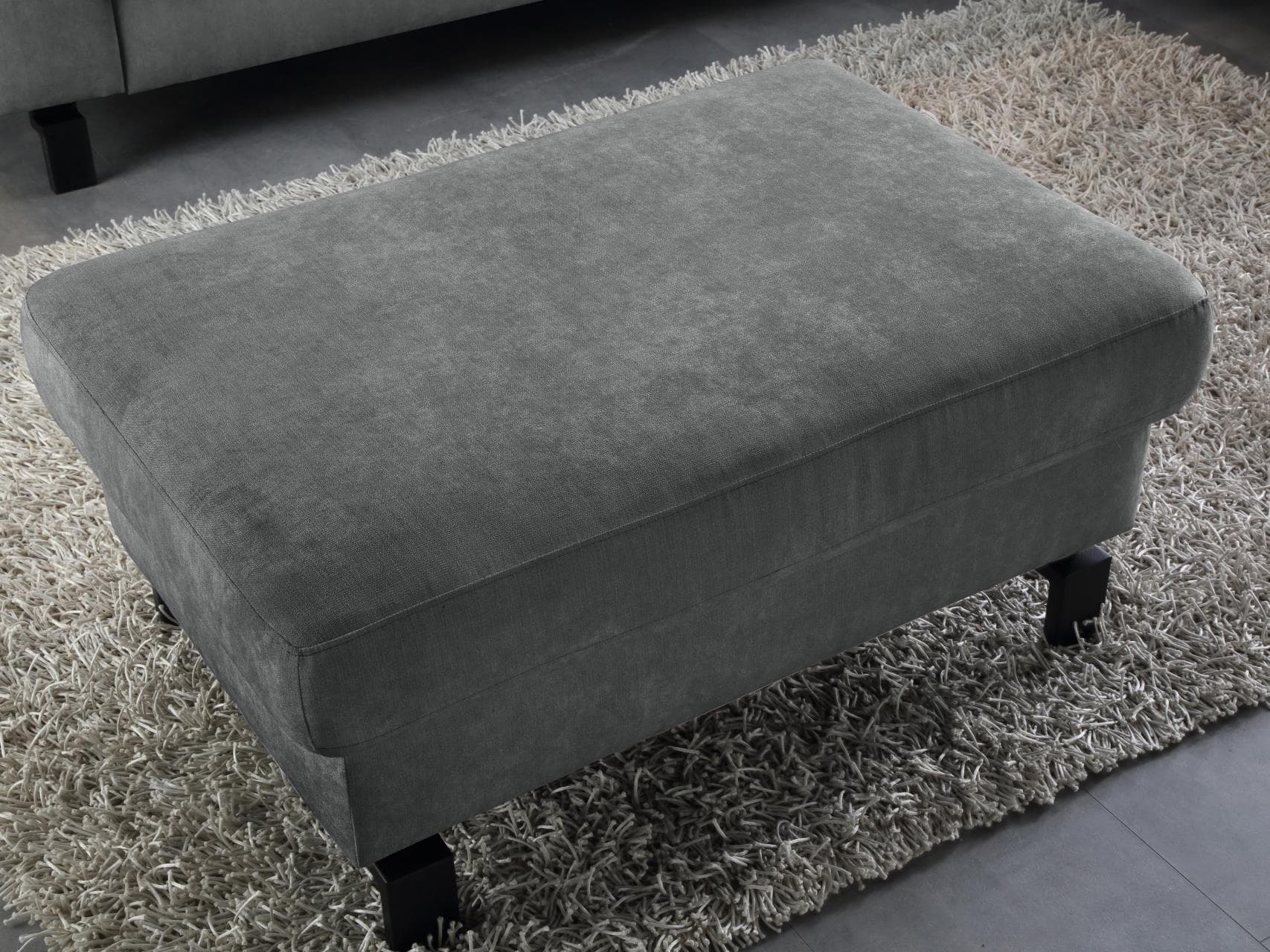 Polsterhocker Cabianca X | Grau