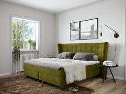 Boxspringbett Salcedo | Grün