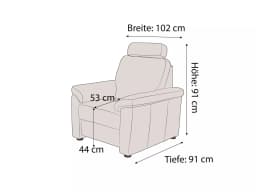 Polstersessel Zoccetta IV | Grau